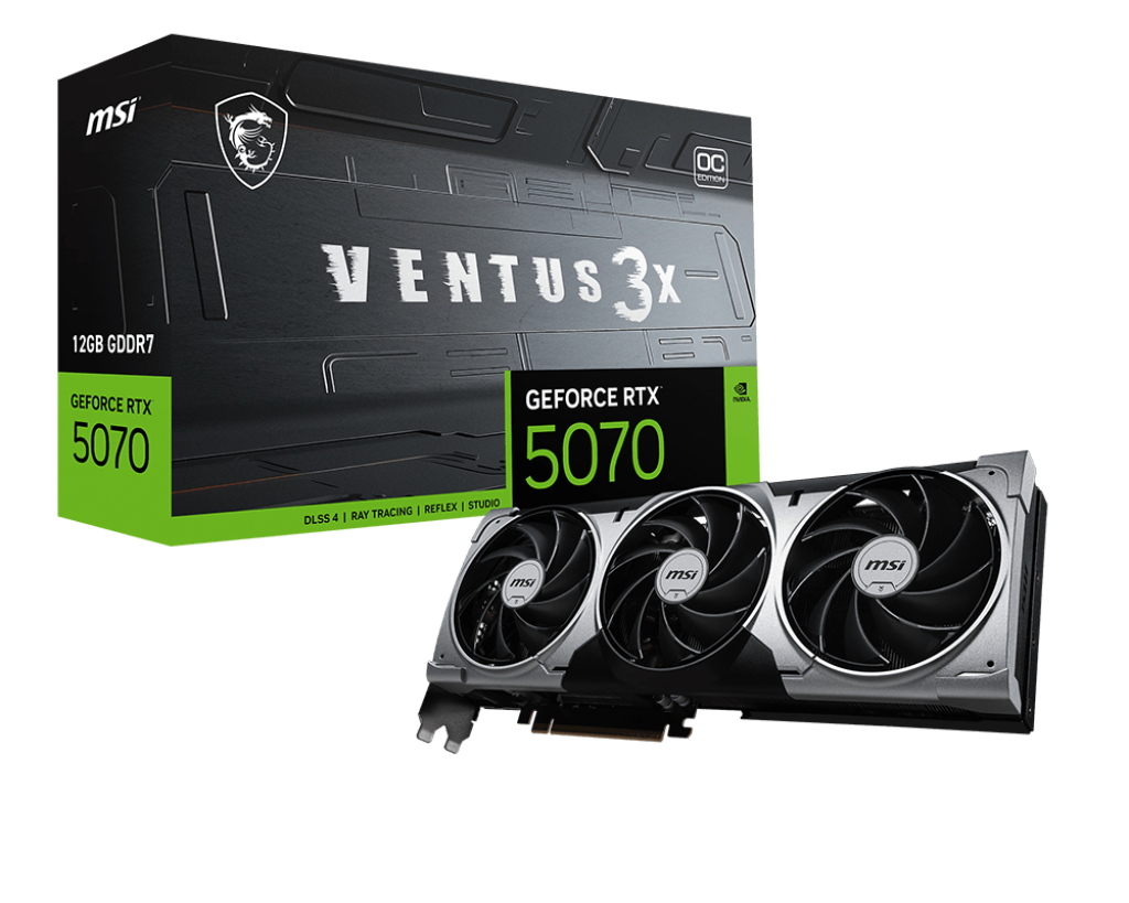 MSI GeForce RTX 5070 12GB Ventus 3X OC GDDR7